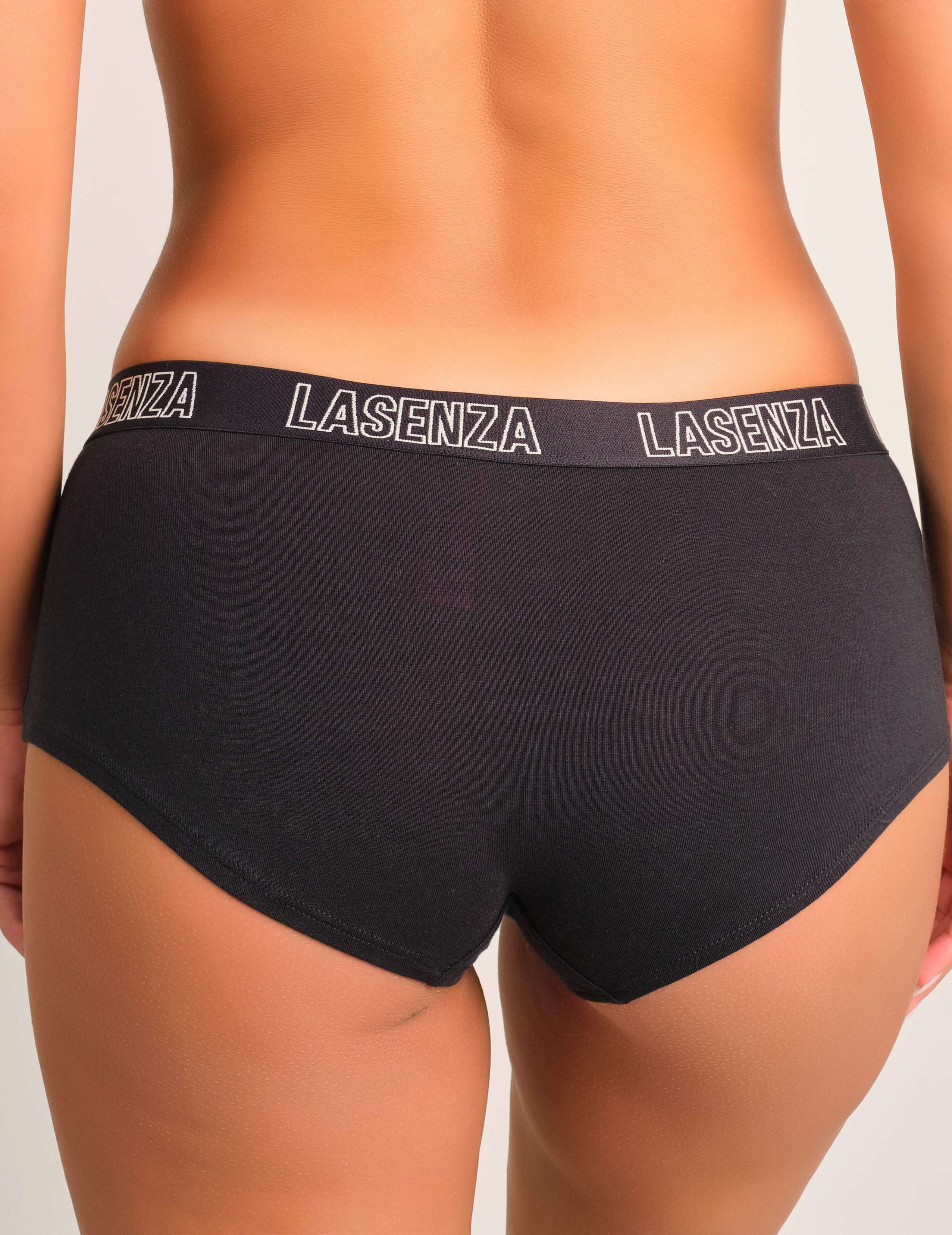 La Senza Trendy Boyshort Panties Black / MED