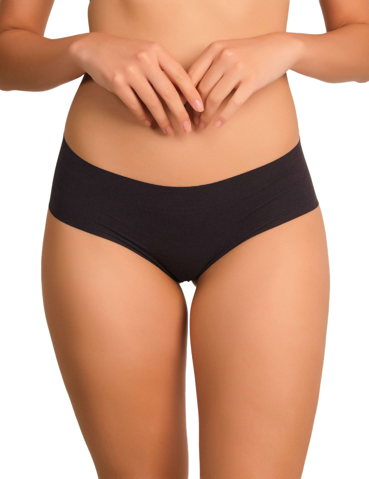 La Senza Seamless Cheeky Panties MED / Black