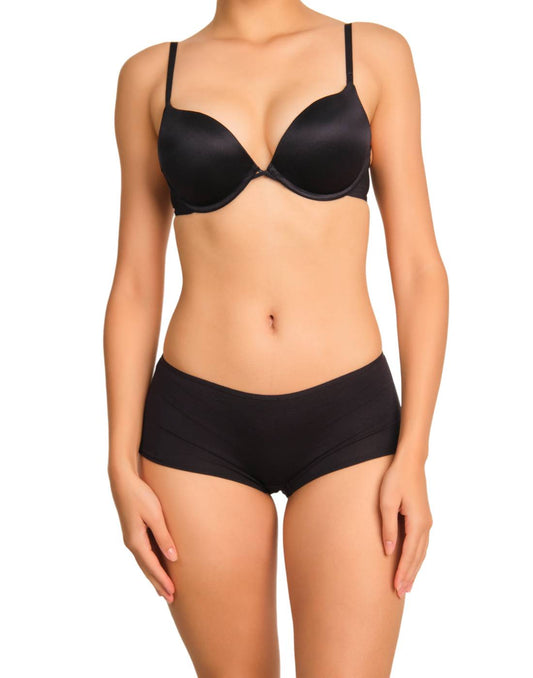 La Senza Sexy Double Pushup Plunge Bra 34B / Black