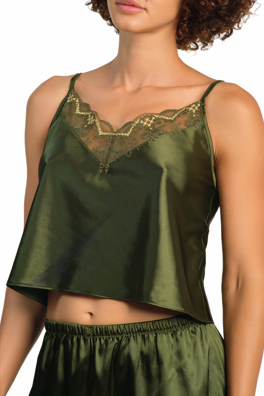 Isla & Evie Cami Top Rifle Green / LARGE