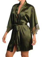 Isla & Evie Shorts Robe Rifle Green / LARGE