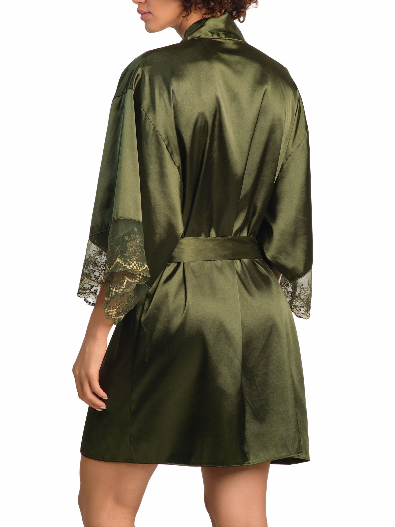 Isla & Evie Shorts Robe Rifle Green / LARGE