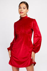 Little Mistress Red Velvet Dress