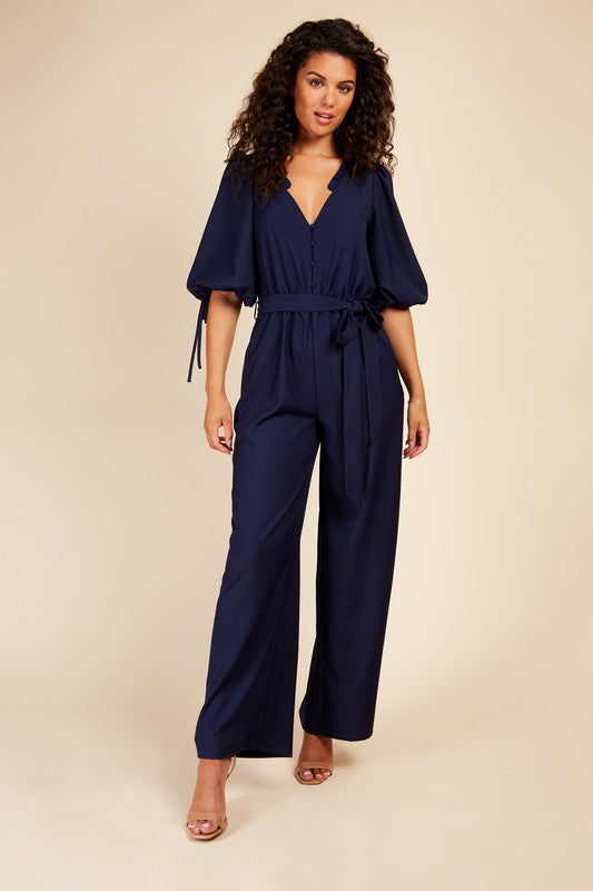 Little Mistress Navy Jsuit