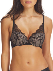 Fine Lines & Underlined Sexy Pushup Plunge Lace Bra