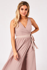 Little Mistress Mink Wrap Maxi