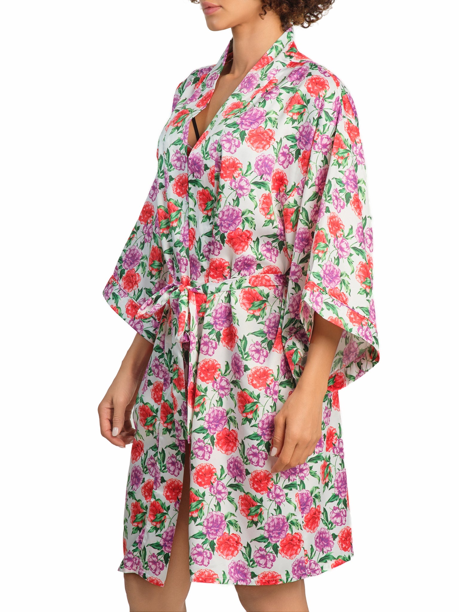 Isla & Evie Dahlia Robe Rose Garden / XS