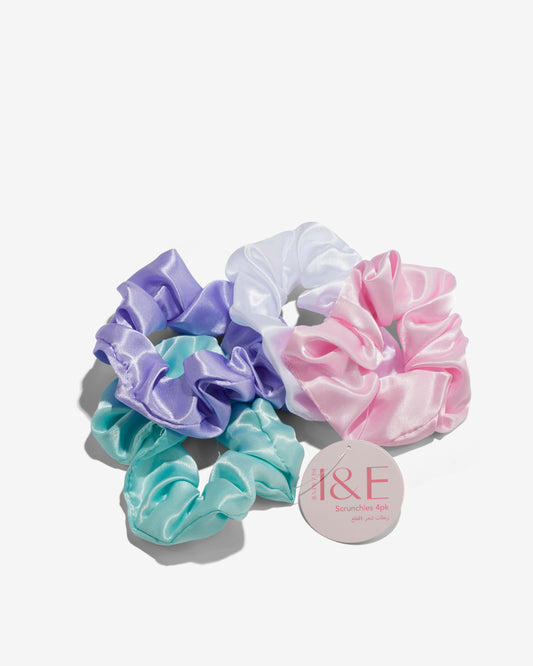 Satin Hair Scrunchie multi - Pack of 4 -Isla & Evie