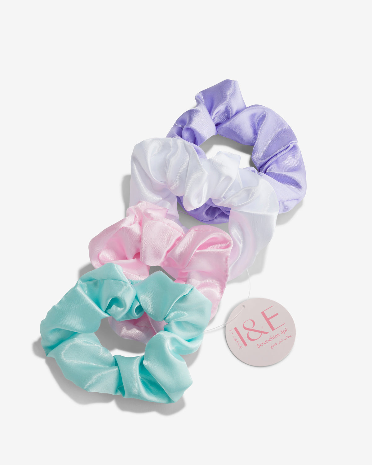 Satin Hair Scrunchie multi - Pack of 4 -Isla & Evie