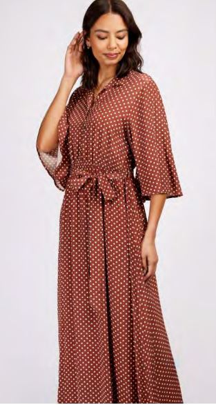 Little Mistress Brown Spot Maxi