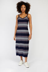 Little Mistress Navy Knit Midi