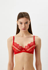 Dita Von Tease Muse Balconnette Bra- Red