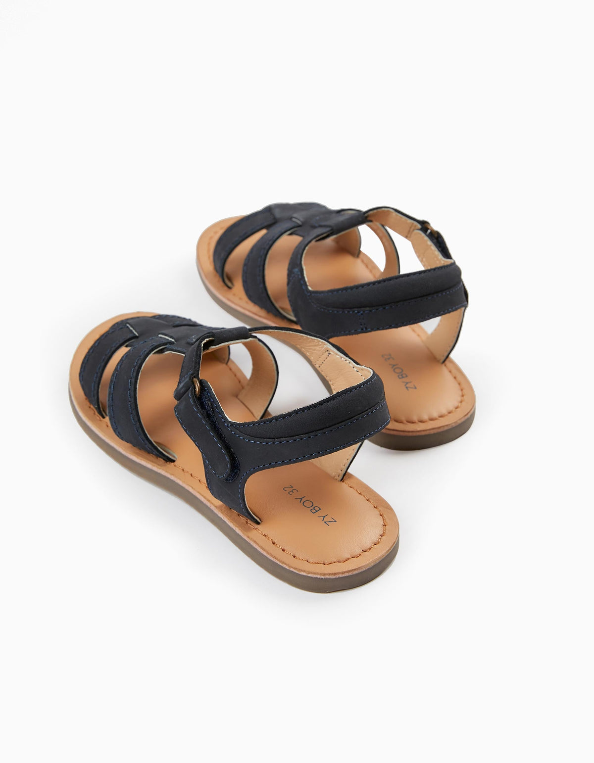 Zippy Boys Leather Strappy Sandals