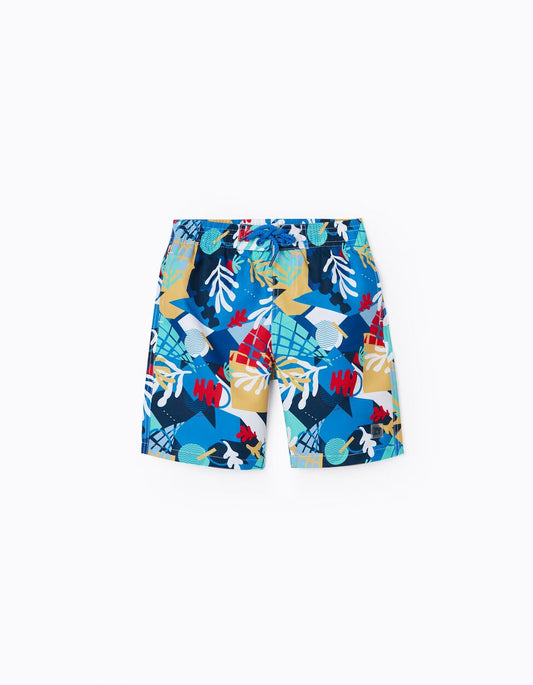 Zippy Swim Shorts Upf 80 For Boys 'Seaweed', Multicoloured