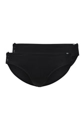 Skiny Every Day In Cotton Lace Multipack Bikini Briefs 2 Pack Black