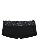 Skiny Every Day In Cottonlace Multipack Women Boyleg Shorts 2 Pack Black