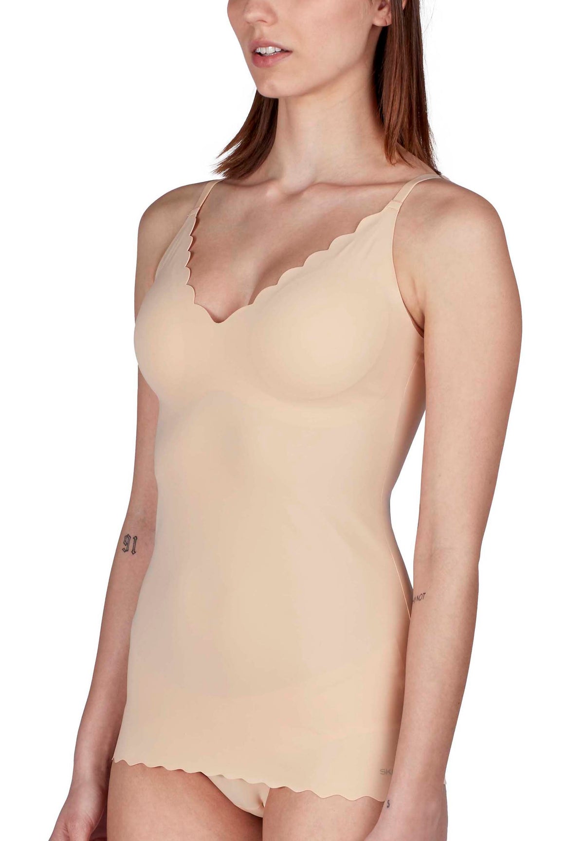 Skiny Camisole With Removable Pads Beige