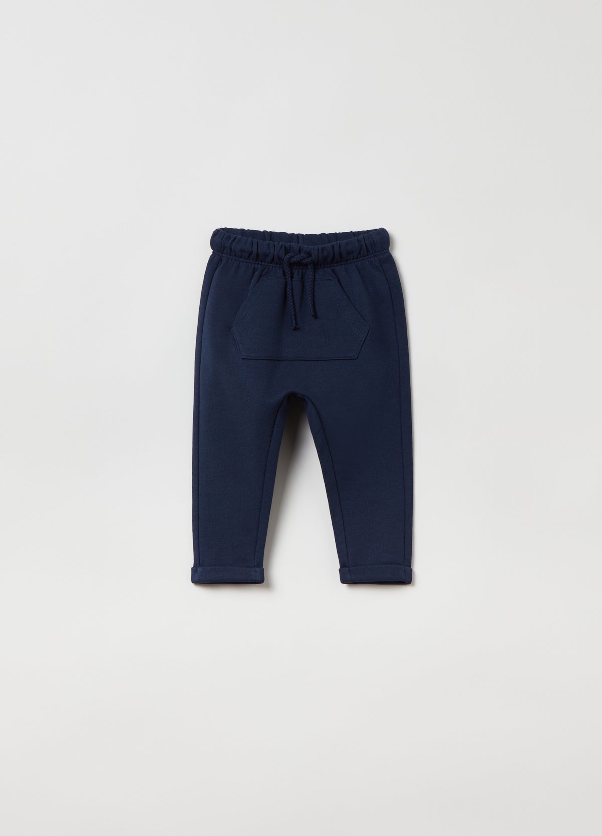 OVS Cotton Joggers With Pouch Pocket