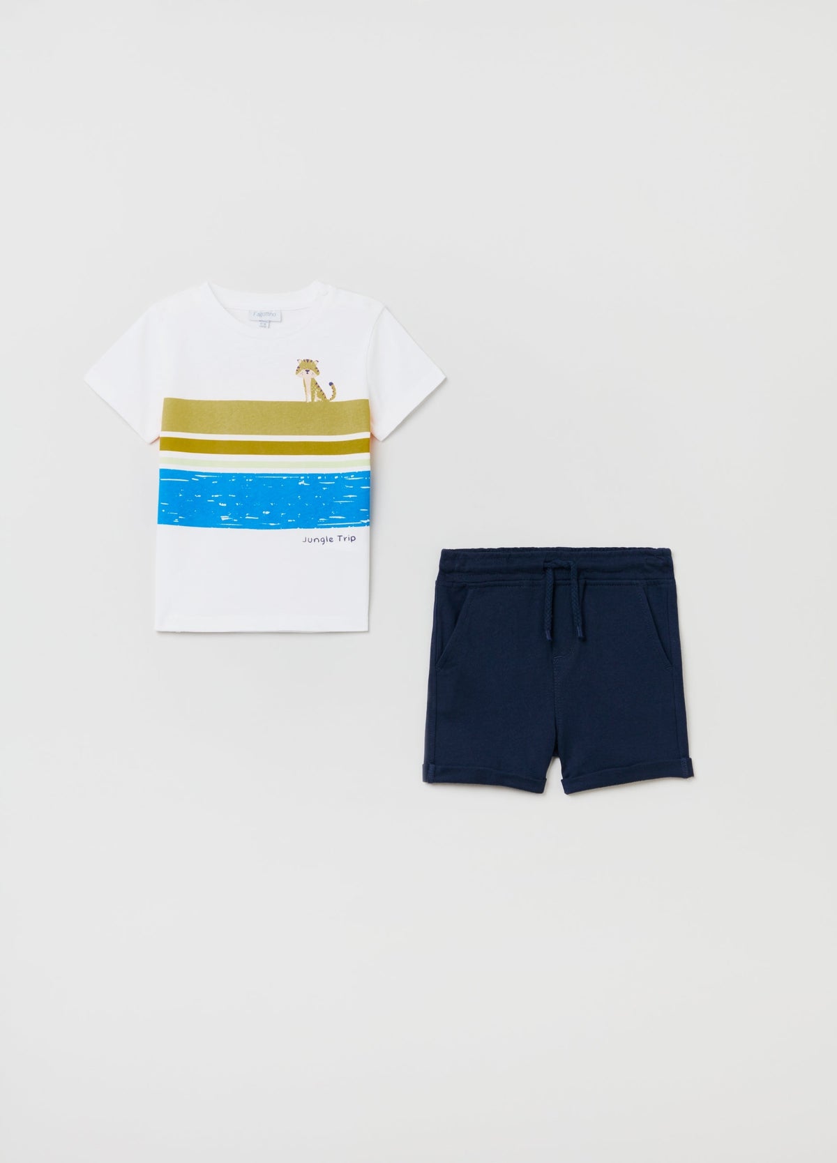 OVS Baby Boy  Printed T-Shirt And Short Set