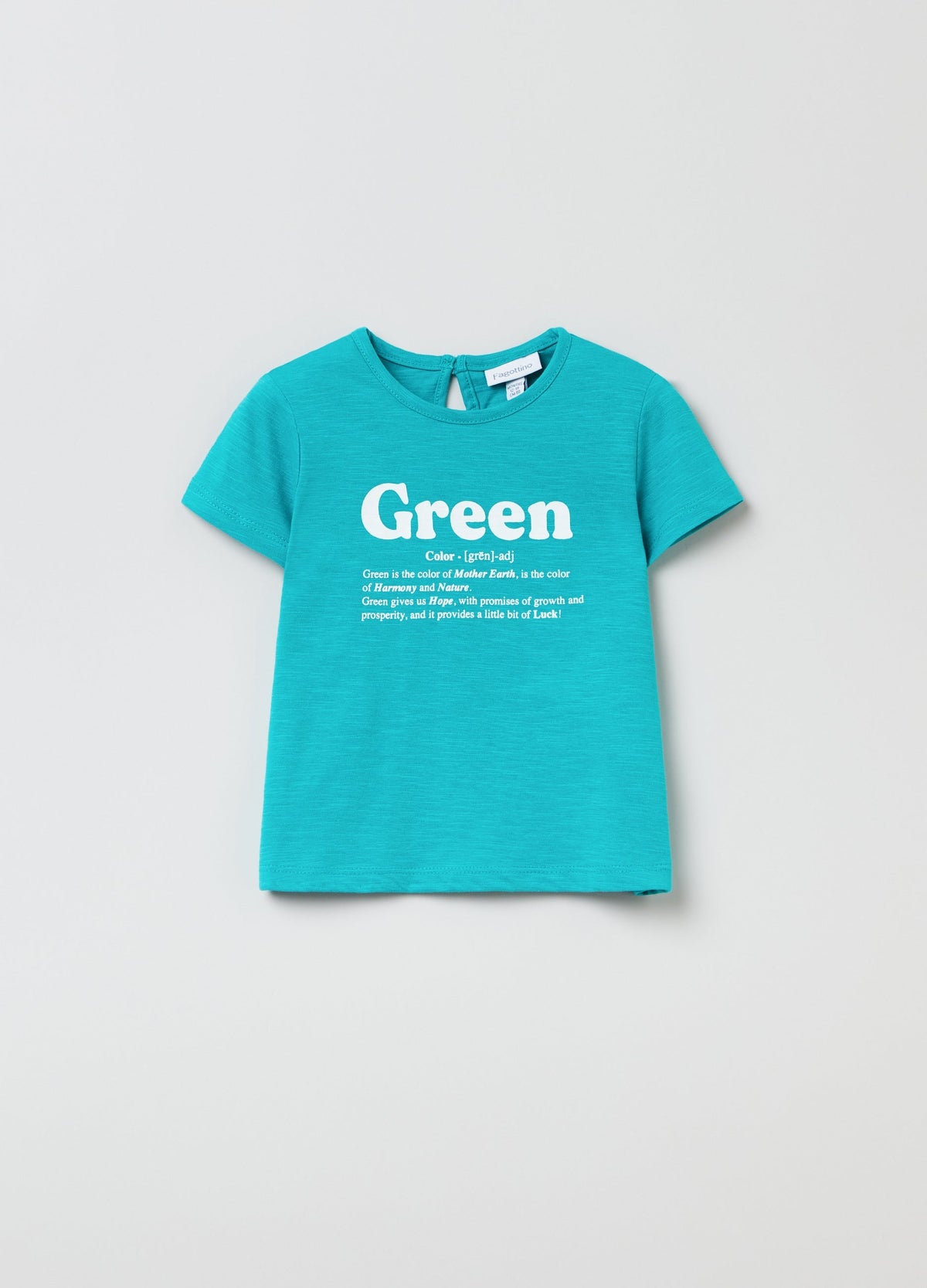 OVS Baby Girl Green Slogan T-Shirt