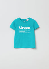 OVS Baby Girl Green Slogan T-Shirt