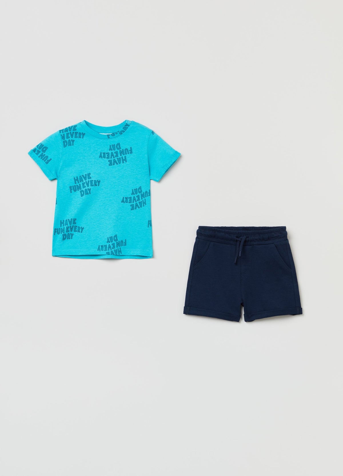 OVS Baby Boy  Printed T-Shirt And Short Set