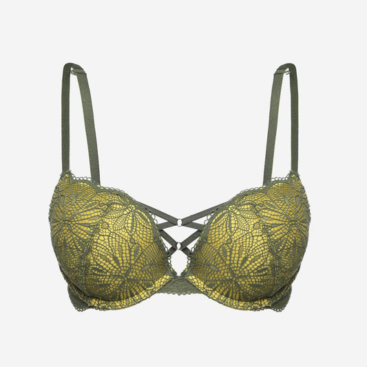 LS Lingerie Lace Detail Plunge Bra