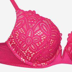 LS Lingerie Lace Detail Plunge Bra