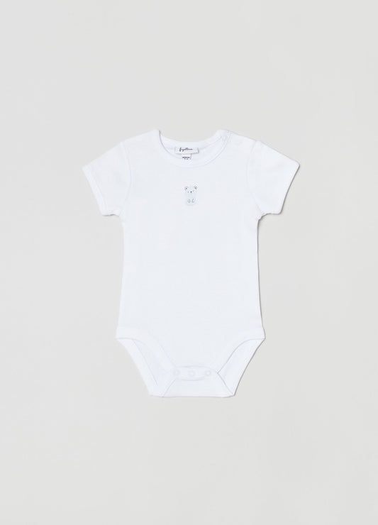 OVS Three-pack Cotton Bodysuits With Clouds Print