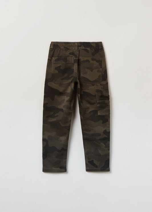 OVS Camo Stretch Cotton Joggers