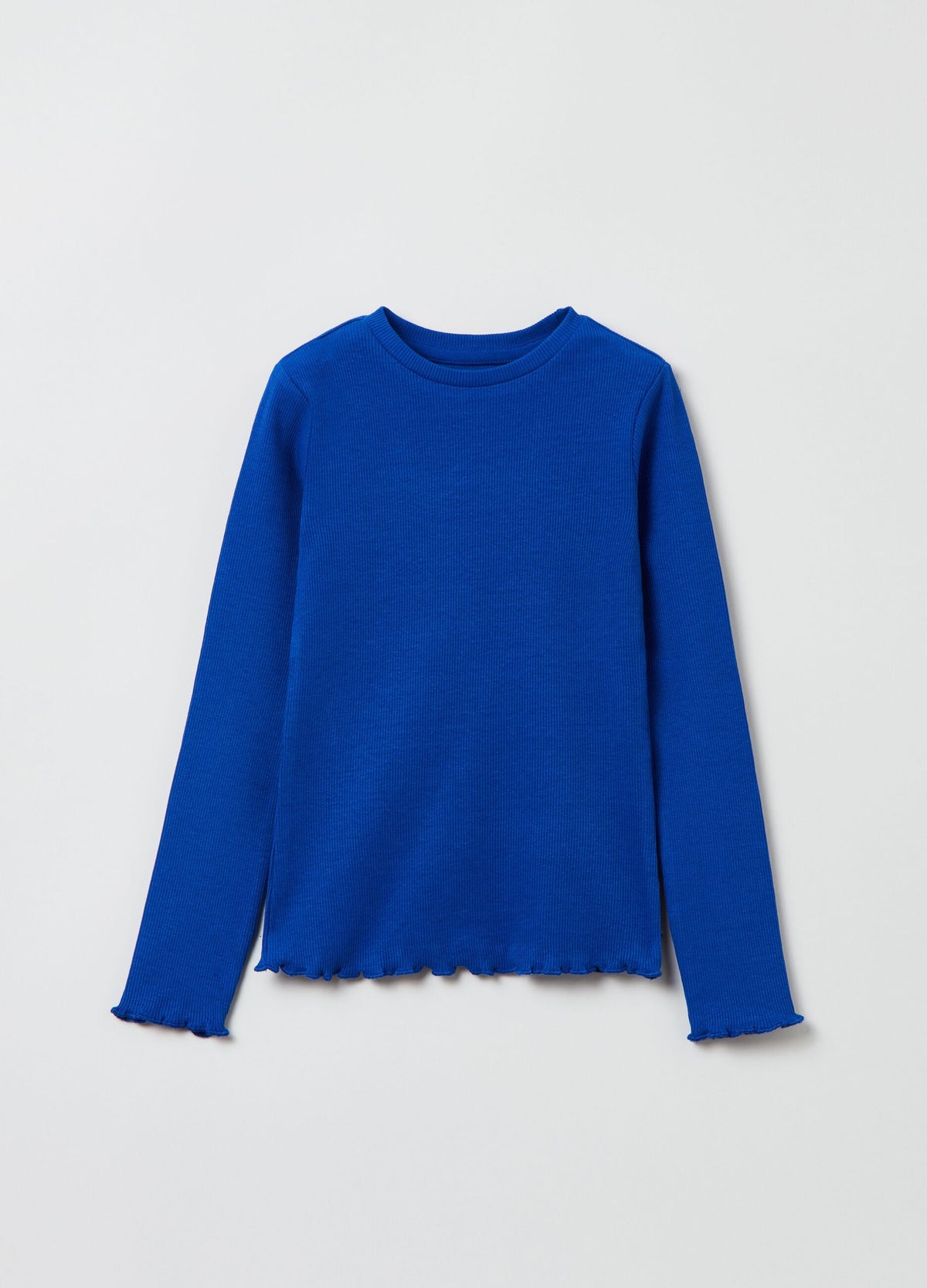 OVS Long-Sleeved Solid Colour T-Shirt