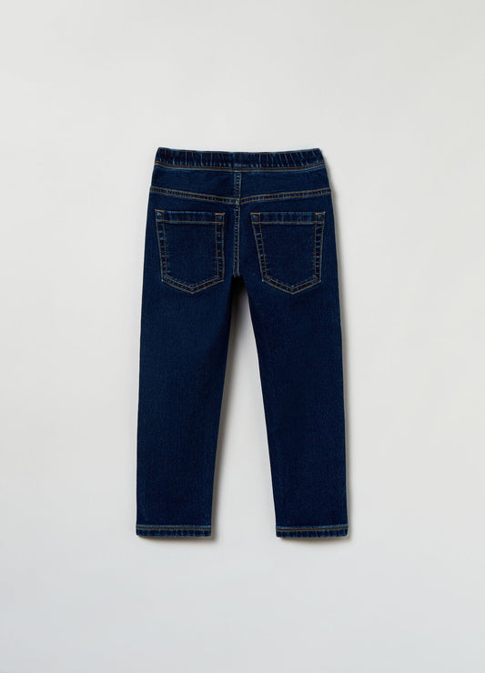 OVS Slim-Fit Denim Joggers With Drawstring