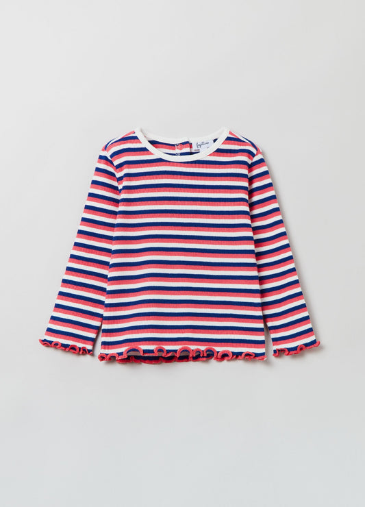 OVS Striped T-Shirt With Long Sleeves