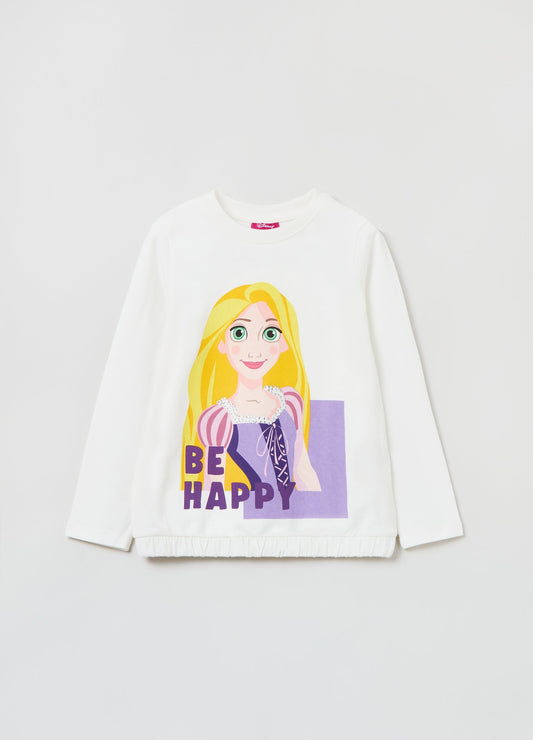 OVS Girls Be Happy Princess Long Sleeve T-Shirt