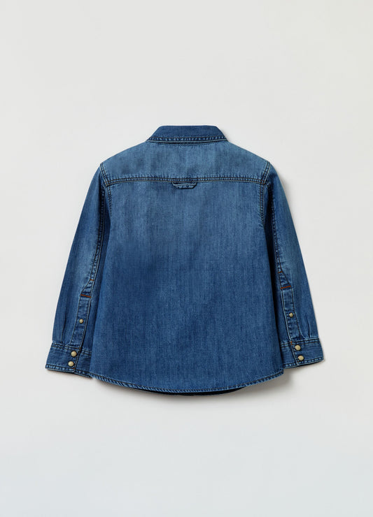 OVS Housebrand Denim Shirt With Pockets