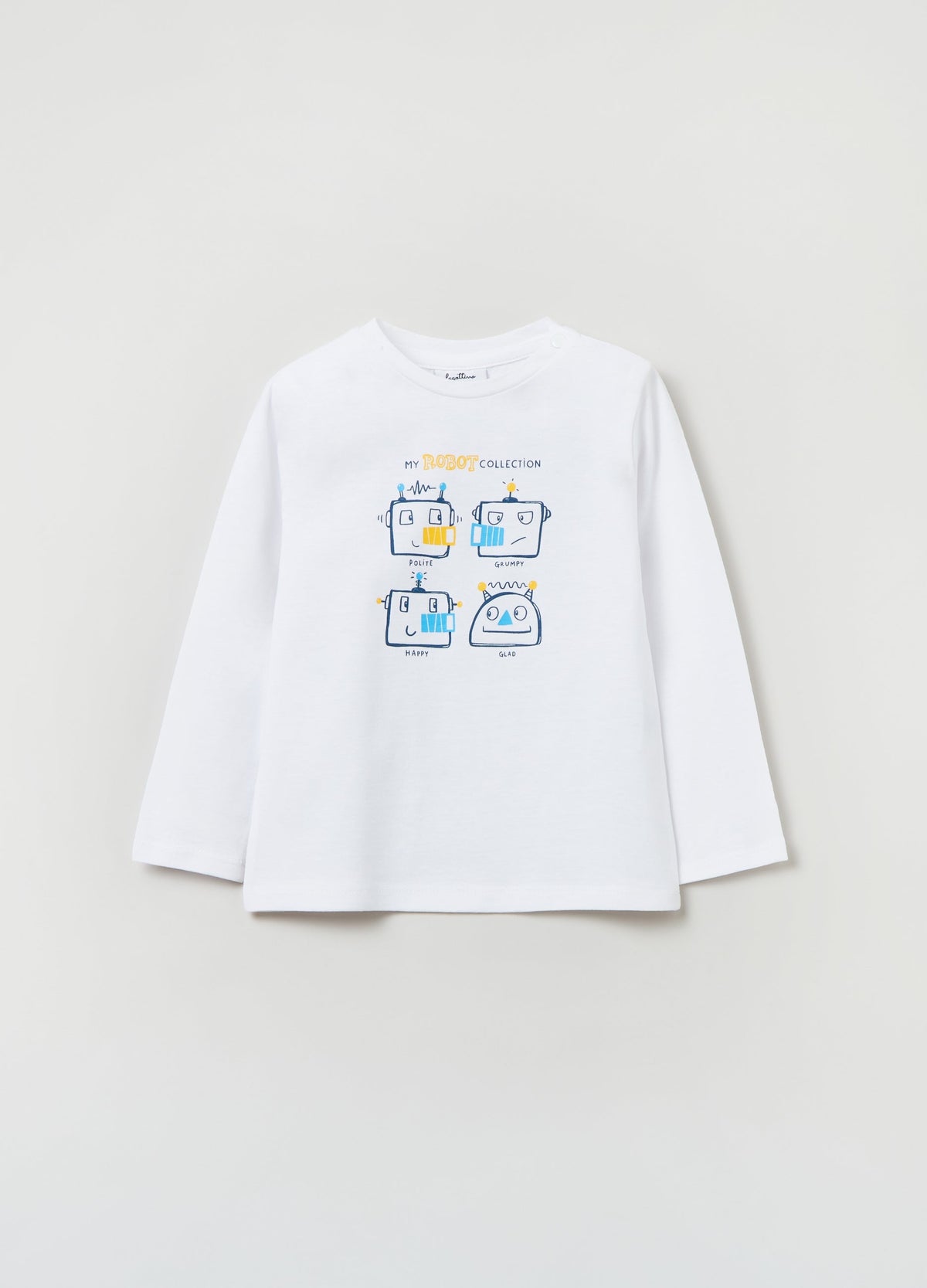 OVS Baby Boy Robot Print Long Sleeve T-Shirt