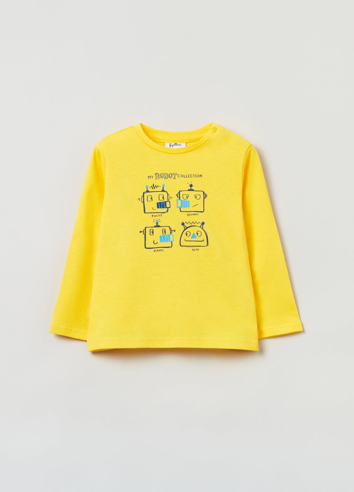 OVS Baby Boy Robot Print Long Sleeve T-Shirt