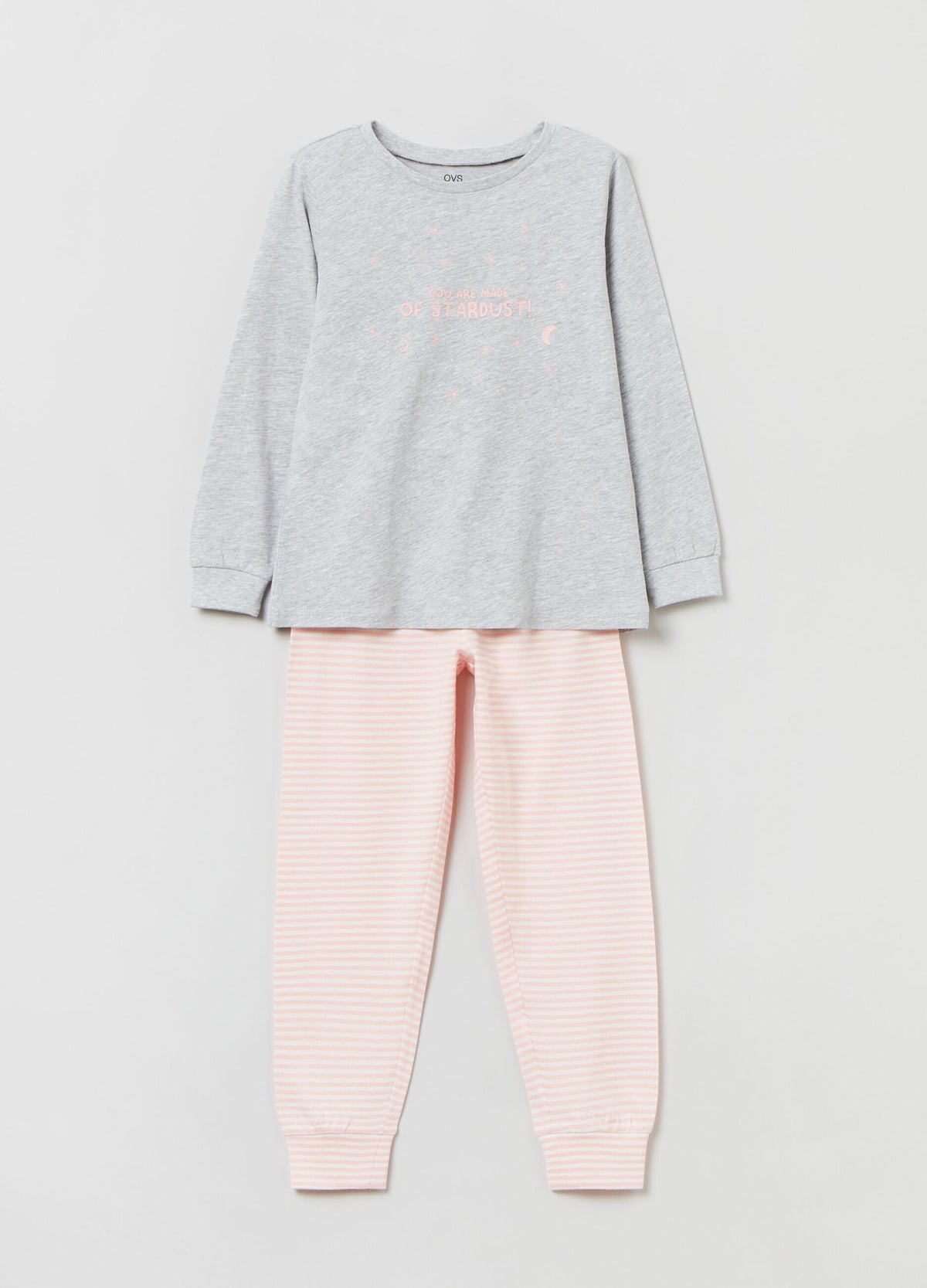 OVS Full-Length Pyjamas With Printed Stars And Lettering