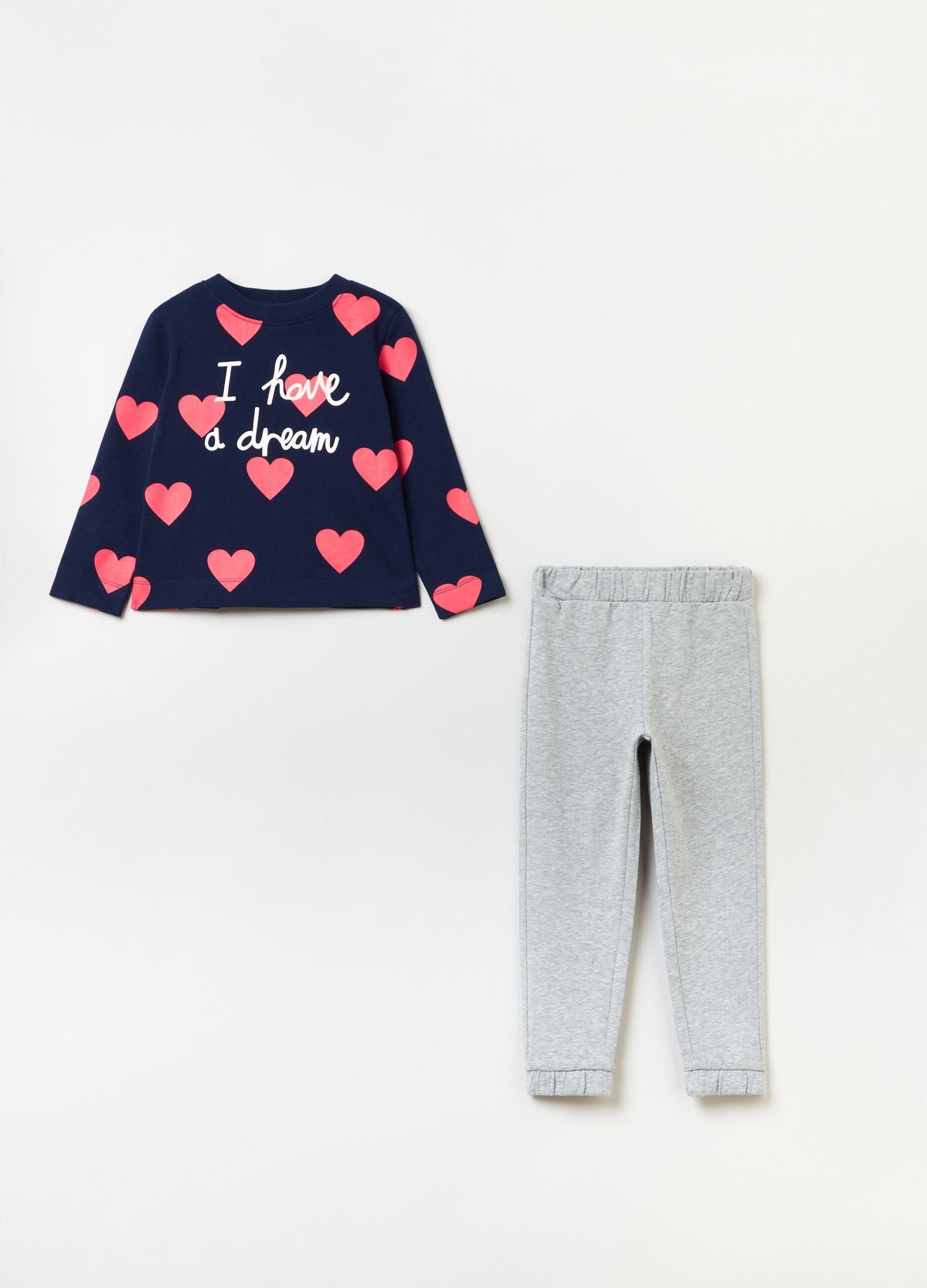 OVS Housebrand French Terry Jogging Set With Print