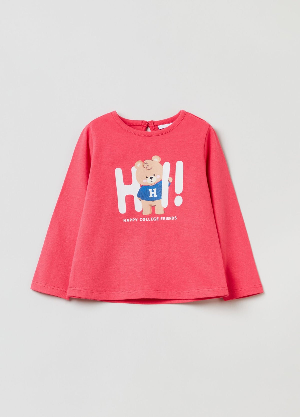 OVS Long-Sleeved T-Shirt With Teddy Bear Print