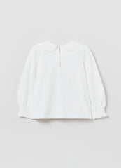 OVS T-Shirt With Broderie Anglaise Collar