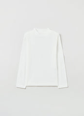 OVS Pointelle T-Shirt With Mock Neck