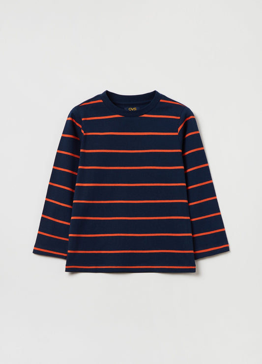 OVS Long-Sleeved T-Shirt With Striped Pattern