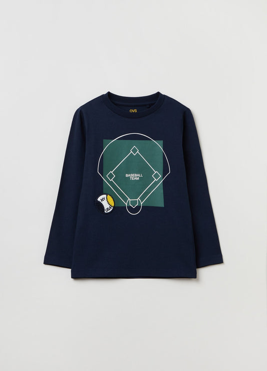 OVS Long-Sleeved T-Shirt With Baseball Print