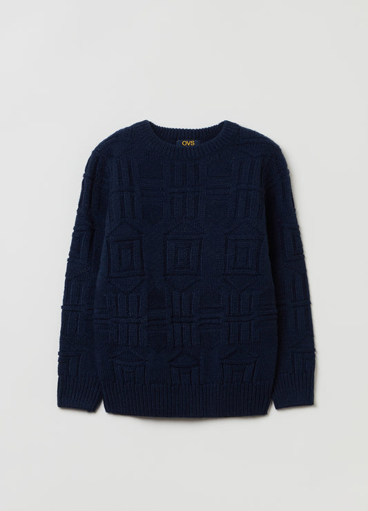 OVS Kid Boys Pullover With Jacquard Design