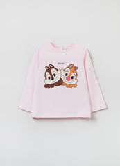 OVS Baby Girl Long-Sleeved T-Shirt With Chip 'N' Dale Print