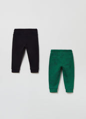 OVS Fagottino Two-Pack Plush Joggers With Drawstring.