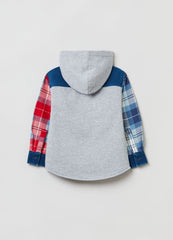 OVS Housebrand Flannel Shirt With Fleece Hood