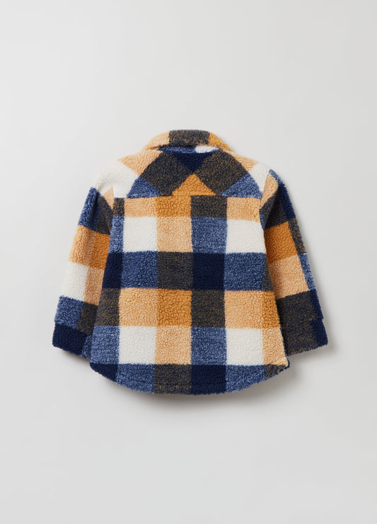 OVS Boys Sherpa Checked Jacket