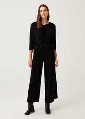 OVS Womens Wide-Leg Trousers With Darts